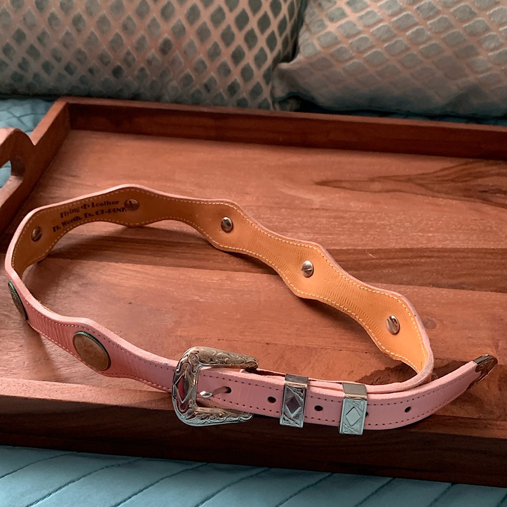 Pink cowgirl belt Size 27.5-30.5”
